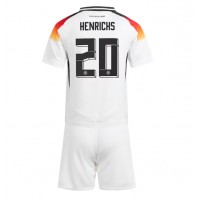 Camiseta Alemania Benjamin Henrichs #20 Primera Equipación Replica Eurocopa 2024 para niños mangas cortas (+ Pantalones cortos)